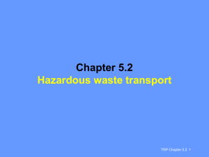 Hazardous Wastes Introduction
