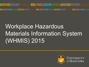 WHMIS 2015 Training Presentation