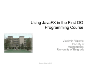 Using JavaFX