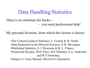 Data Handling/Statistics