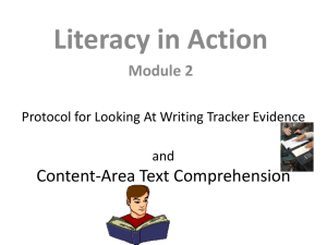 Text Comprehension - Michigan's Mission: Literacy