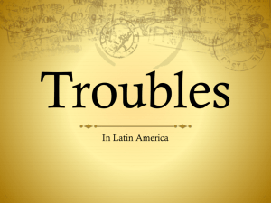 powerpoint of Troubles - World Geography