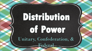 Distribution of Power - Thomas County Schools