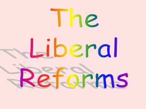 Liberal Government 1906 – 14 and the problem of
