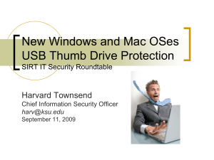 New Windows and Mac OSes USB Thumb Drive Protection