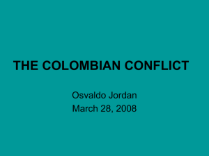 Colombia: The Armed Conflict
