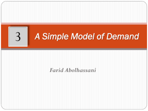 A Simple Model of Demand