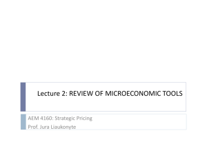 Strategic Pricing AEM 4160