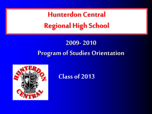 US History 1 - Hunterdon Central Regional High School