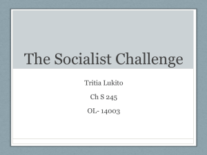 The Socialist Challenge