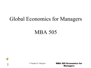 Managerial Economics Duke MBA Cross Continent