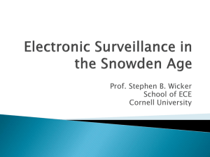 Electronic Surveillance in the Snowden Age