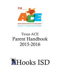 Parent Handbook 15-16 - Hooks Independent School District