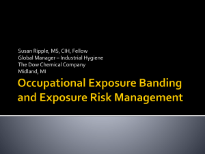 Occupational Exposure Banding and Exposure Risk