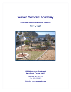 acceptable use policy - Walker Memorial Academy