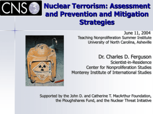 Center for Nonproliferation Studies