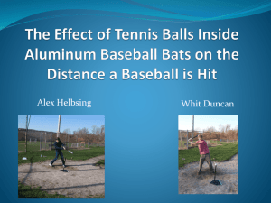 The Effect of Tennis Balls Inside Aluminum Baseball Bats on the