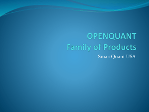 OpenQuant - SmartQuant