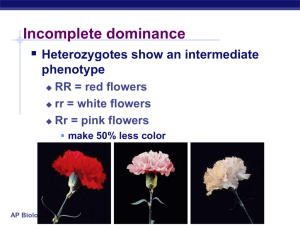 Non-Mendelian Genetics