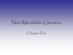 Non-Mendelian Genetics