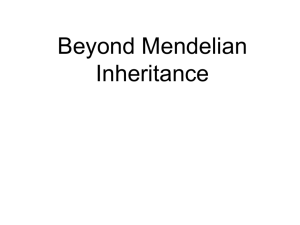 Non-Mendelian Inheritance PPT