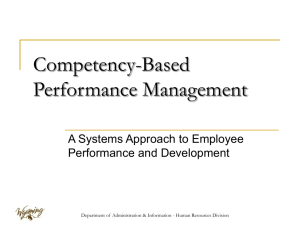 Competency-Based Performance Management