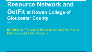 Site Visit: Family Resource Network and GetFit at Rowan College of