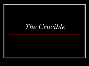 The Crucible - Cinnaminson Public Schools