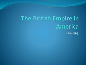 The British Empire in America