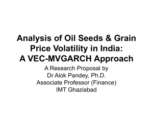 Analysis of Oil Seeds & Grain Price Volatility in India