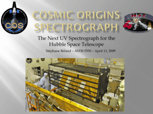 COS_talk - Cosmic Origins Spectrograph