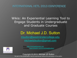 International HETL 2013 Conference