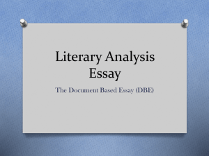 Literary Analysis PPT