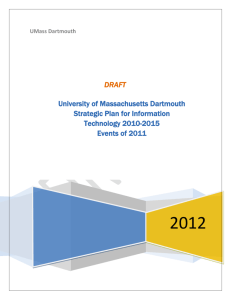 University of Massachusetts Dartmouth Strategic Plan for Information