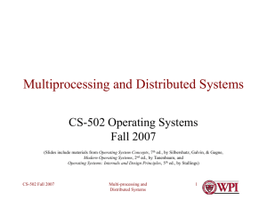 Multiprocessing and Distributed Systems