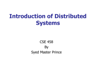 Intruduction of Distributed Systems
