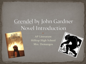 Grendel by John Gardner Novel Introduction