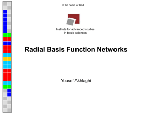 Radial Basis Function Networks