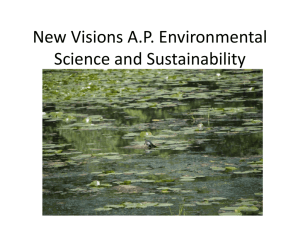 PowerPoint on New Visions Environmental Science Information