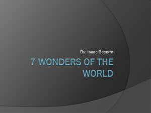 7 Wonders of the WORLD