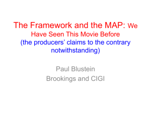 The Framework and the MAP: We Have Seen This Movie Before (the