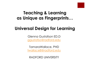 Universal Design for Learning - ATE