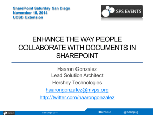pptx - SharePoint Saturday Events