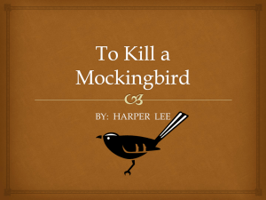 To Kill A Mockingbird Characters