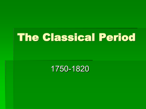 Music Apprec - Classical 1