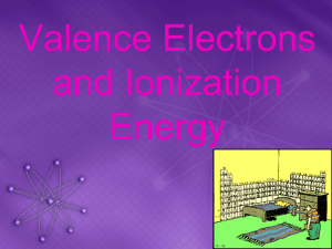 Day 37 Valence Electrons and Ionization Energy