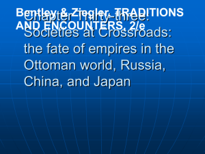 Chapter Thirty-three: Societies at Crossroads: the fate of empires in