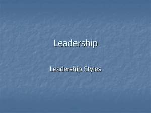 Leadership - Glow Blogs