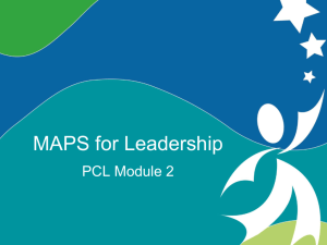 MAPS for Leadership - University of Vermont