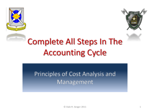 Complete all Steps in Acct Cycle